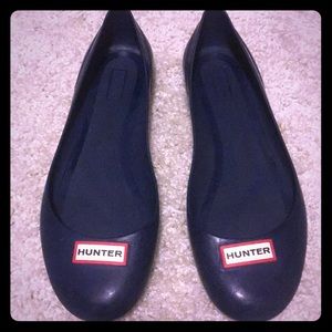 Navy Hunter flats sz 7!